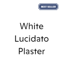 a sign that says white lucidato plaster